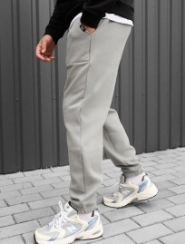 Spodnie sportowe Staff light gray fleece