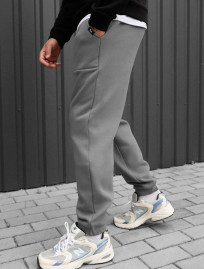 Spodnie sportowe Staff light gray fleece