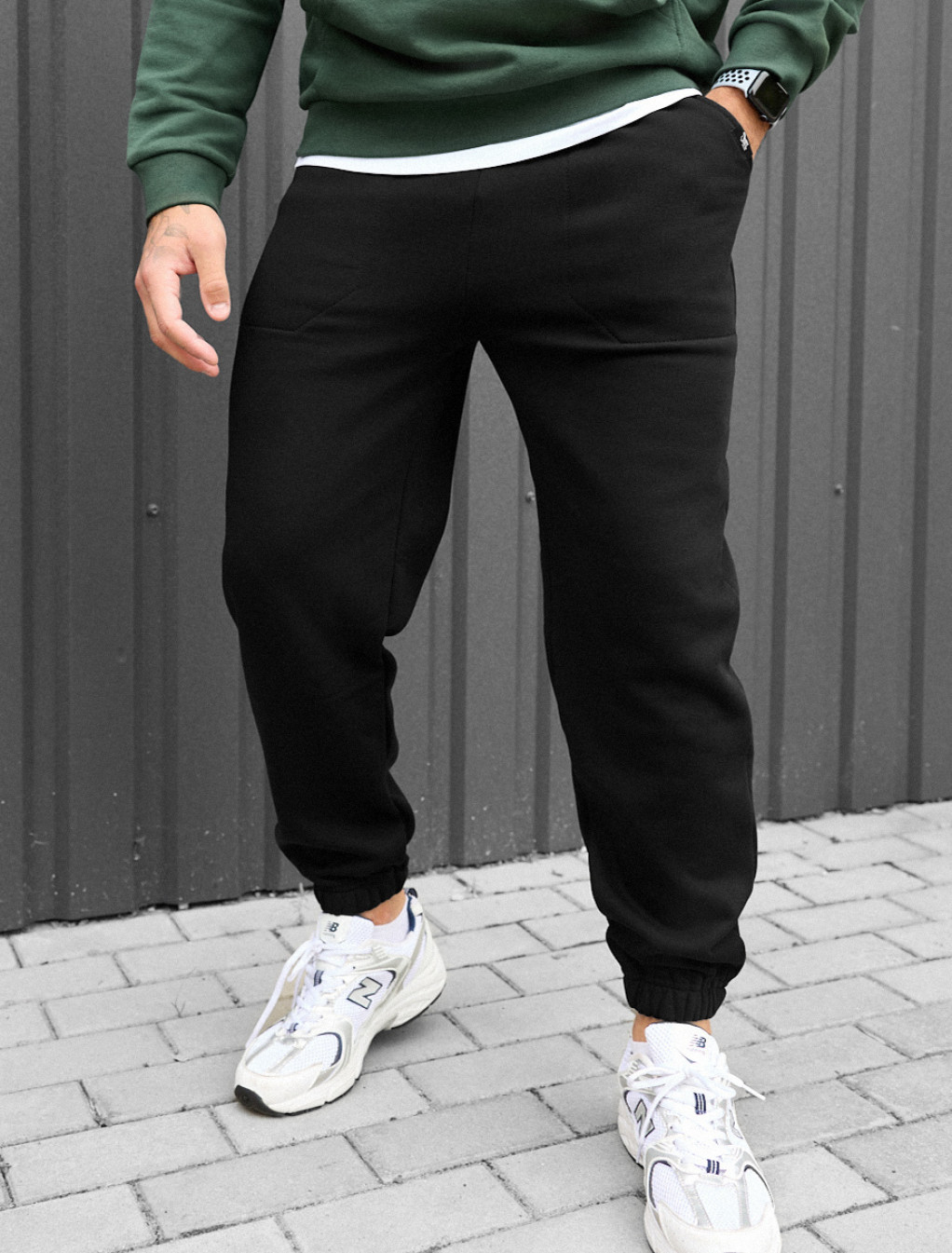 Spodnie Staff black fleece