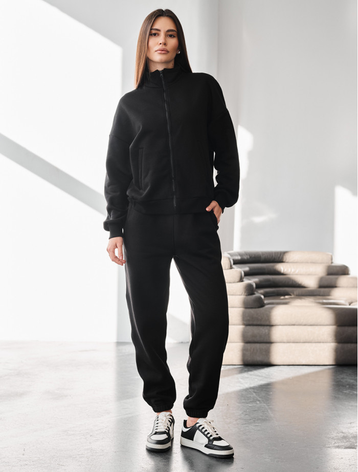 Dres Staff req black oversize fleece