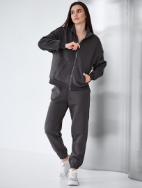 Dres damski Staff req dark gray oversize fleece