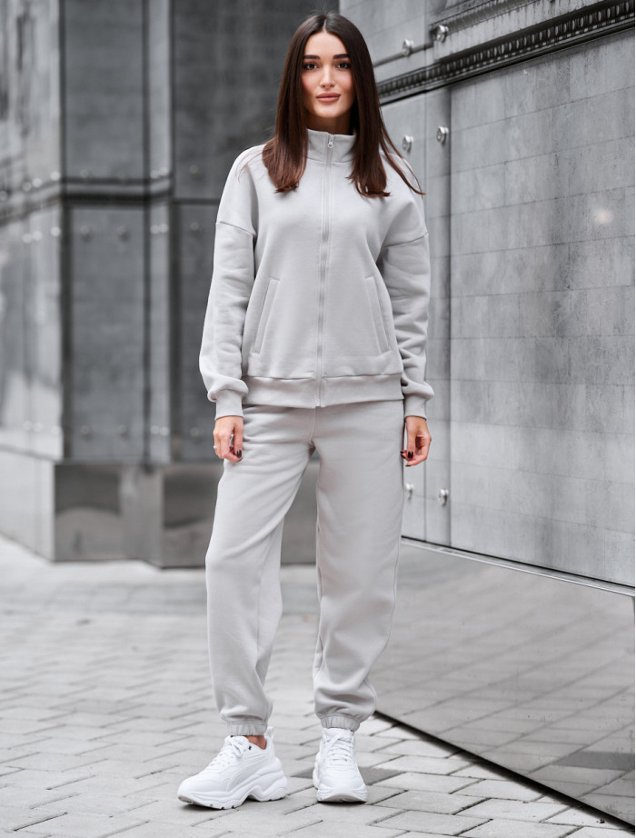Dres Staff req light gray oversize fleece