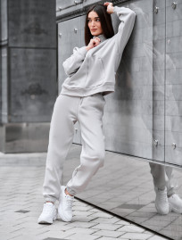 Dres Staff req light gray oversize fleece