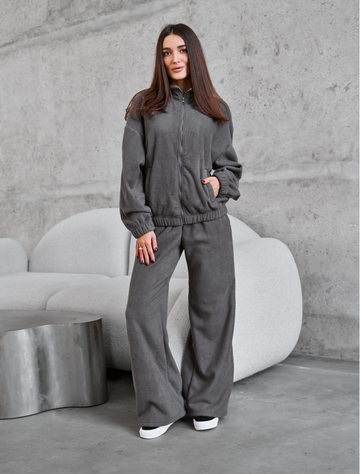 Dres damski Staff zer gray reflective oversize fleece
