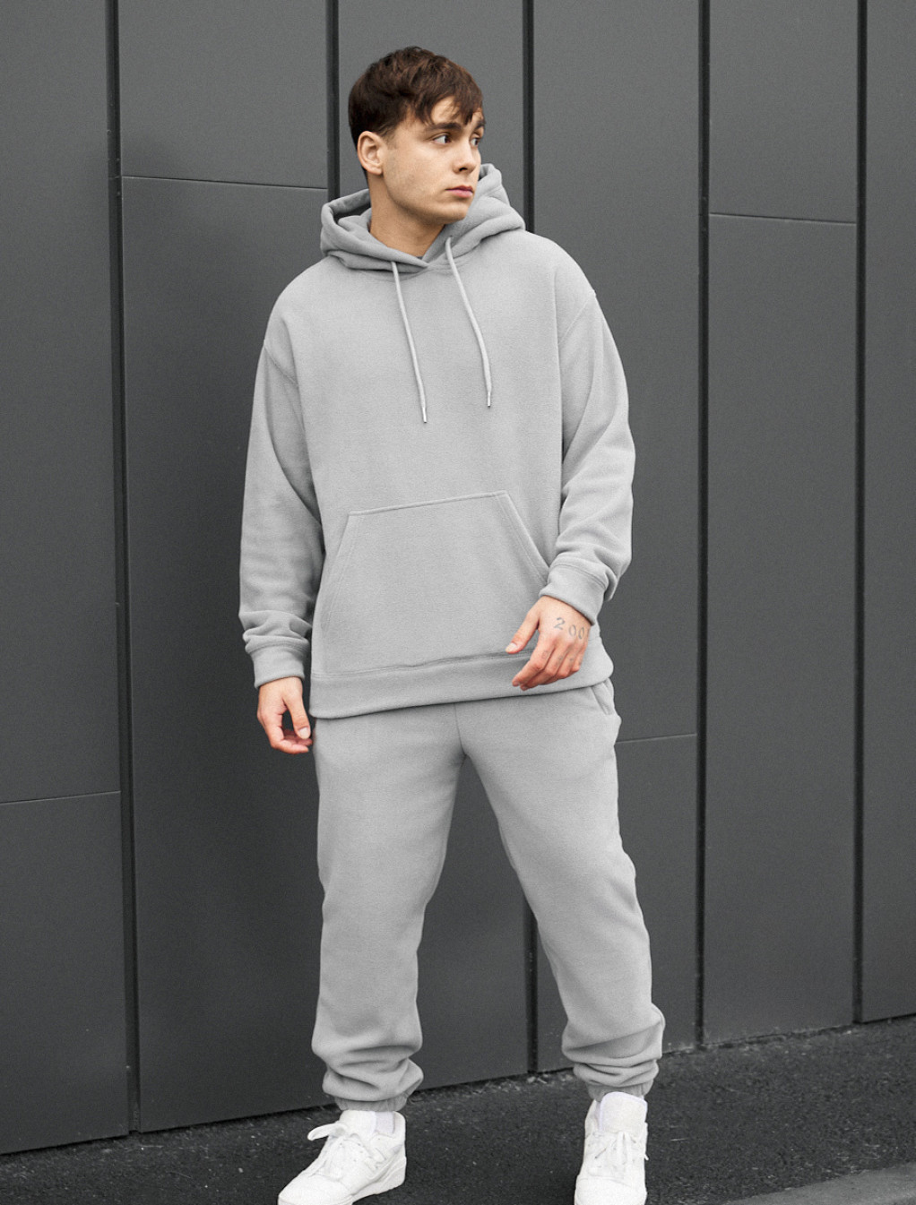 Dres Staff sh light gray oversize fleece