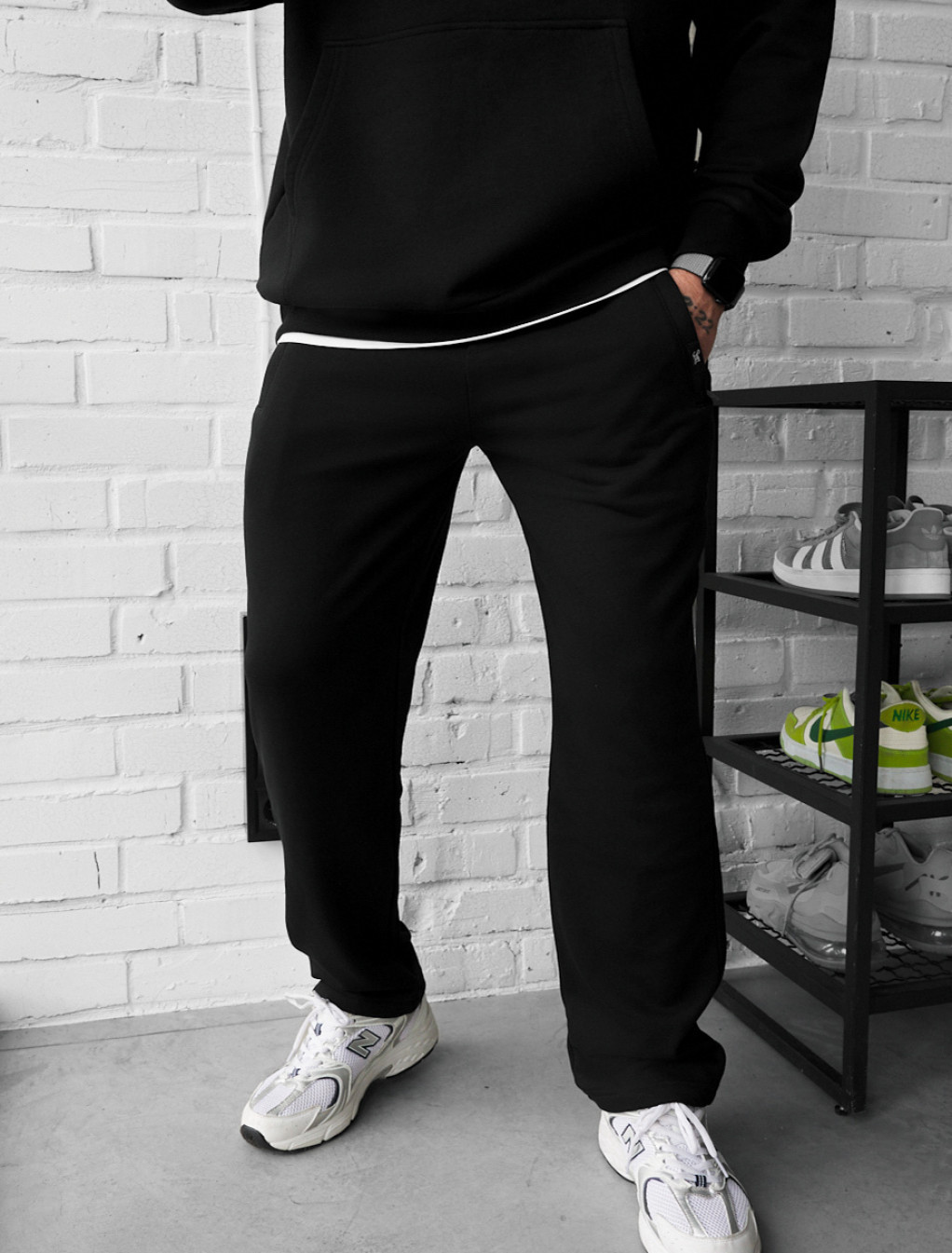 Spodnie dresowe Staff lak black