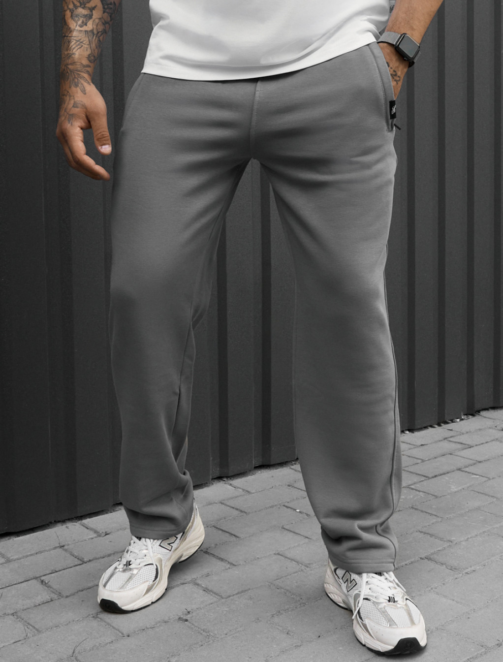 Spodnie Staff lak gray