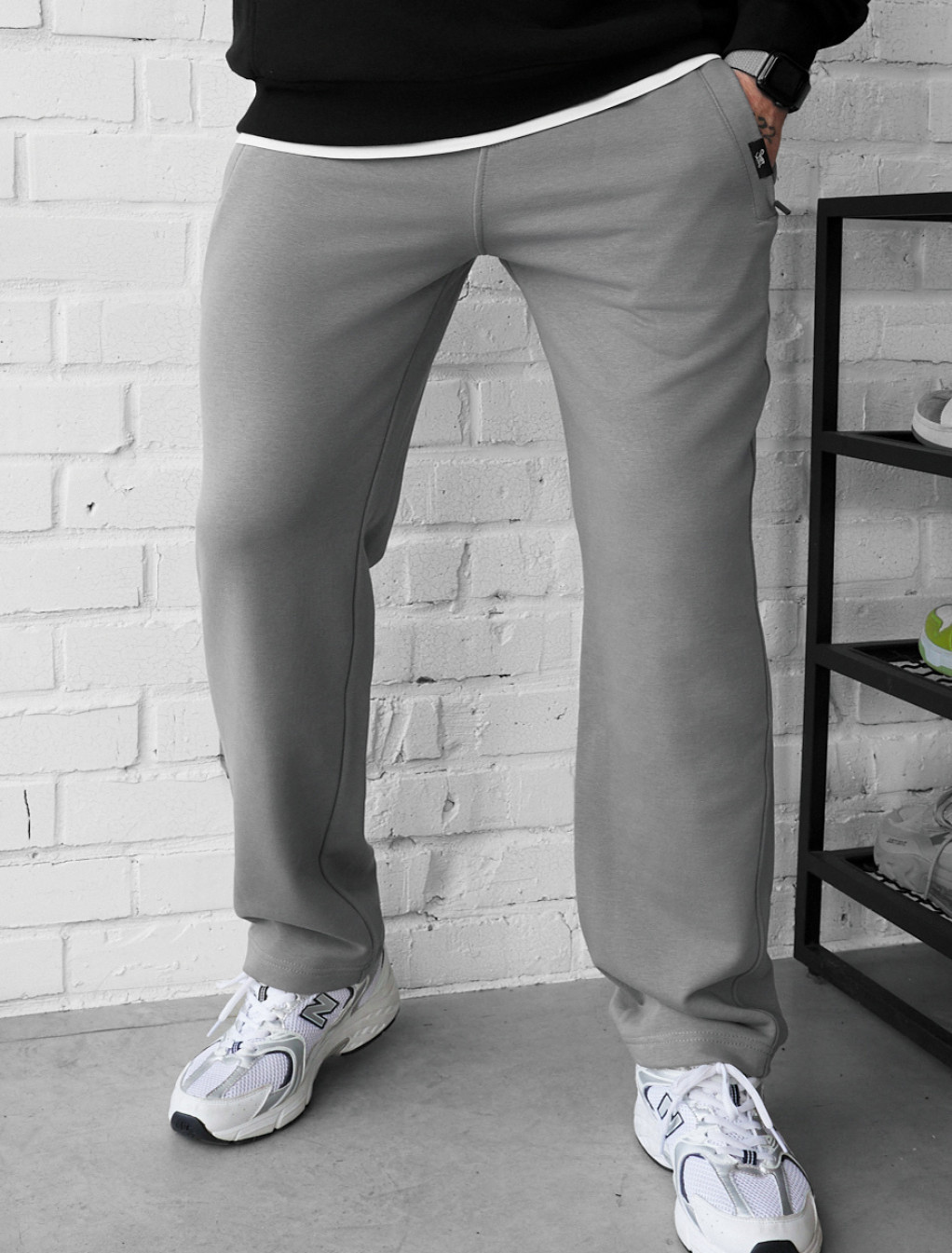 Spodnie dresowe Staff lak gray