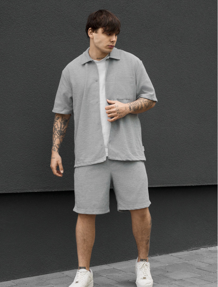 Komplet koszula + spodenki Staff en light gray
