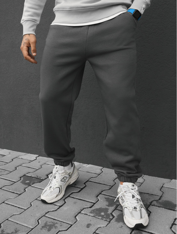 Spodnie dresowe Staff fad gray fleece