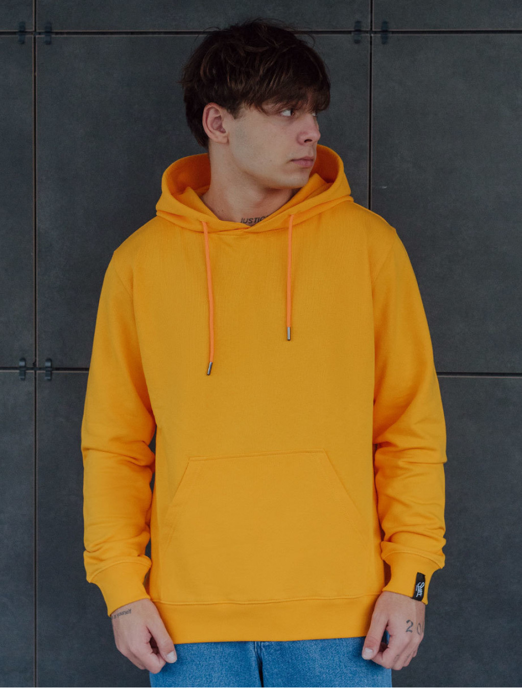 Bluza z kapturem Staff yellow basic