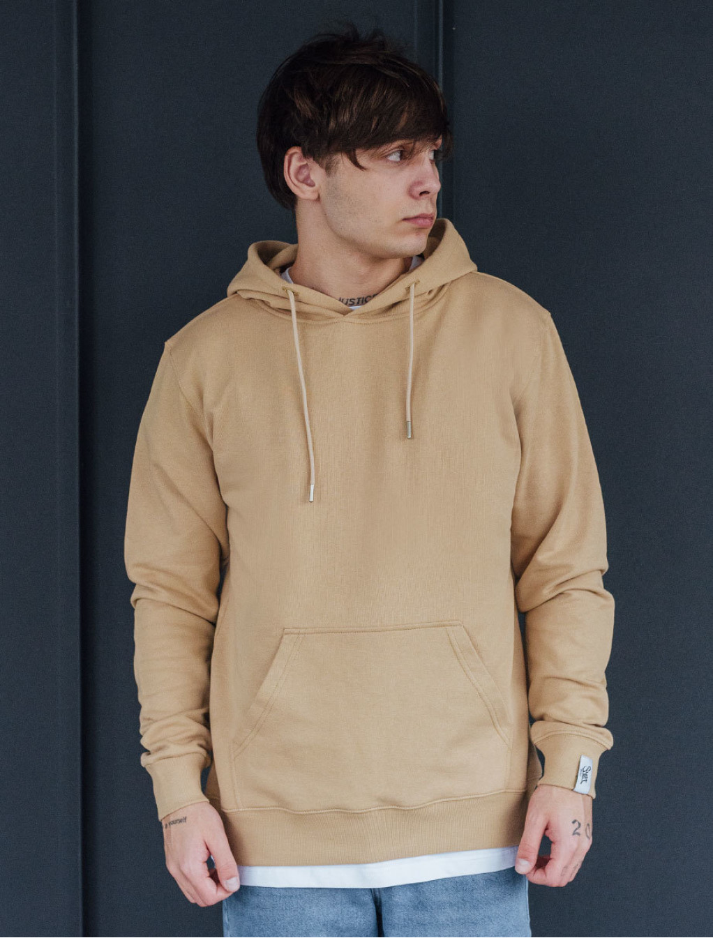 Bluza z kapturem Staff beige basic