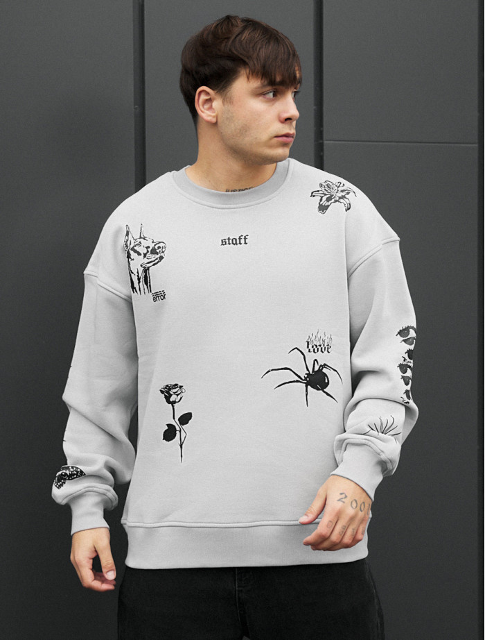 Bluza Staff dog & spider oversize fleece