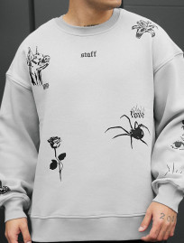 Bluza Staff dog & spider oversize fleece