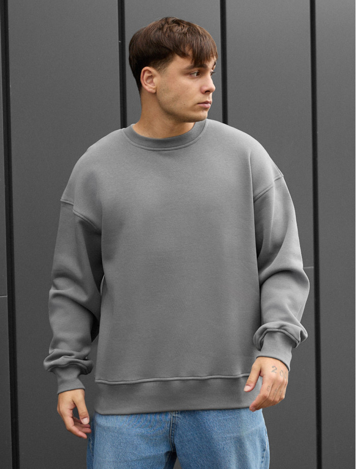 Bluza  Staff gray oversize fleece