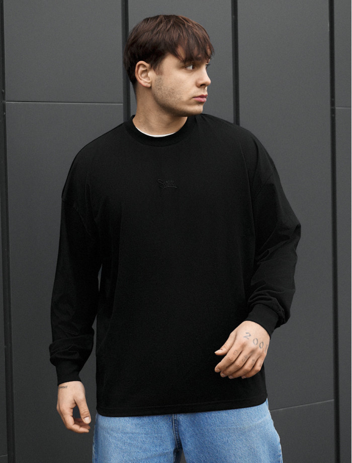 Longsleeve Staff black logo oversize