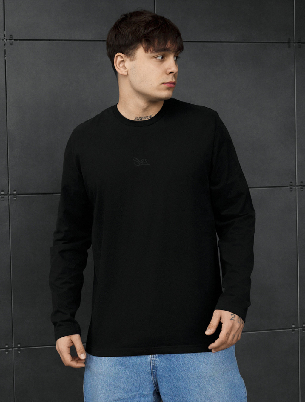 Longsleeve Staff black logo