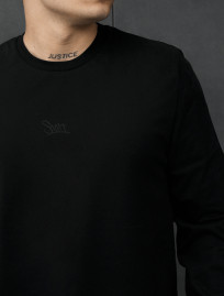 Longsleeve Staff black logo