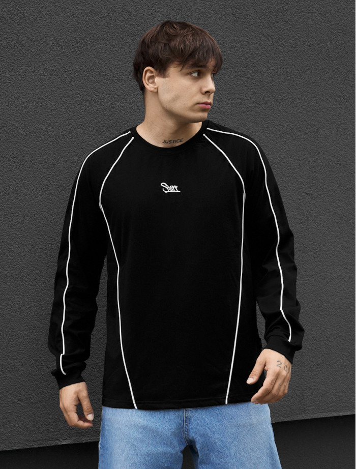 Longsleeve Staff black logo