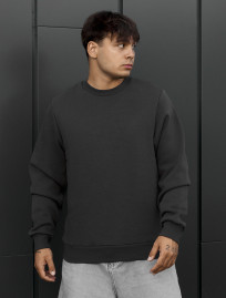 Bluza Staff logo dark gray fleece