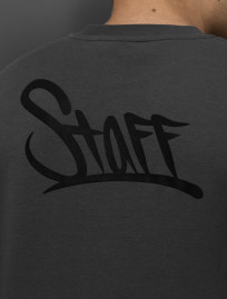 Bluza Staff logo dark gray fleece