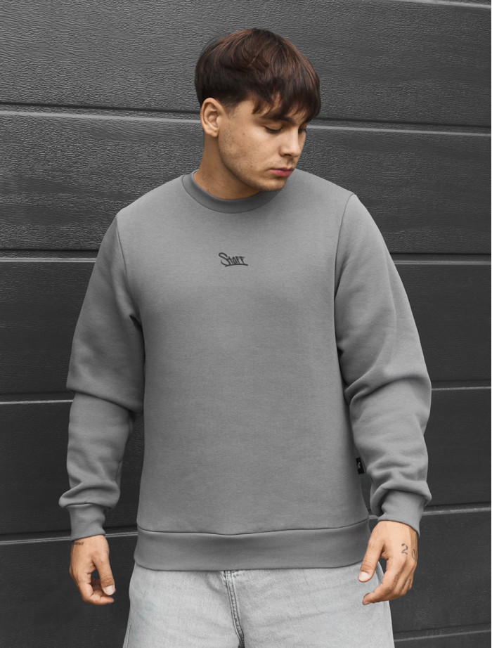 Bluza Staff logo gray fleece