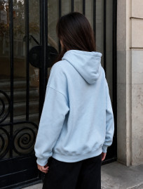 Bluza Staff logo blue oversize fleece