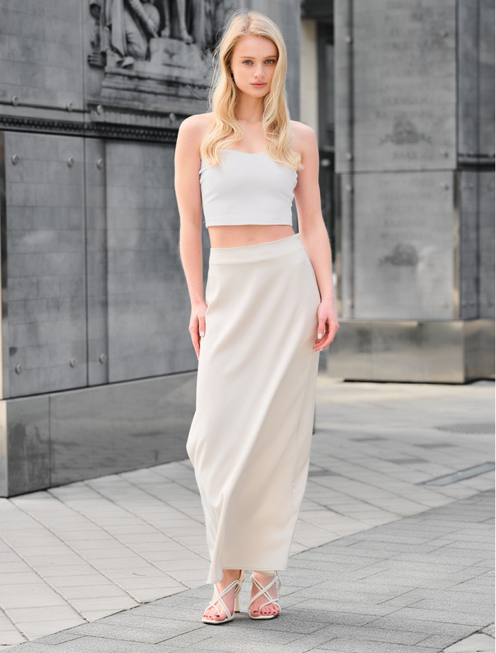 Spódnica Staff alb milk