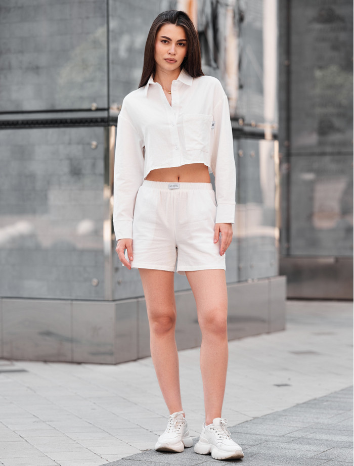 Komplet koszulka + spodenki Staff lit white