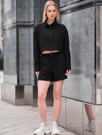 Komplet koszula + spodenki Staff lit black