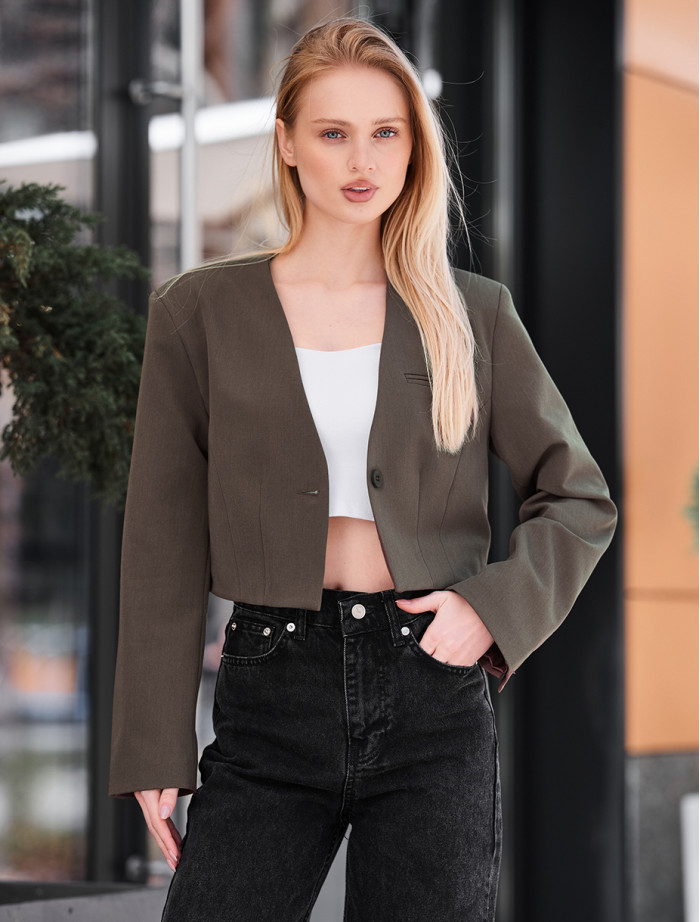 Marynarka damska Staff tel brown