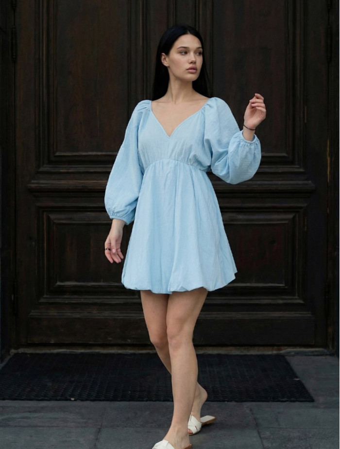 Sukienka Staff lat light blue