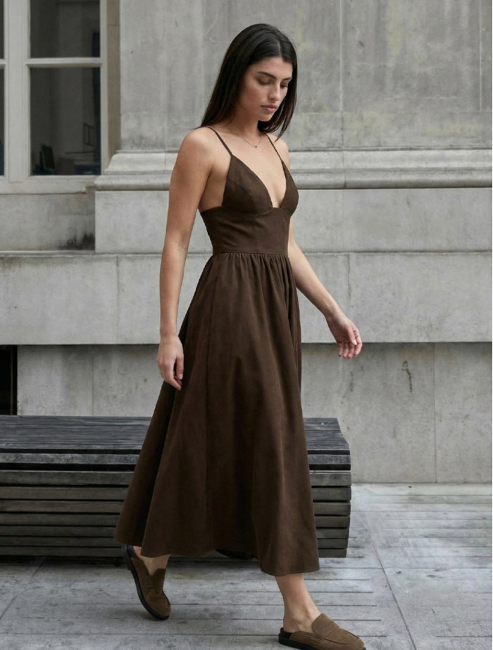 Sukienka Staff fen brown