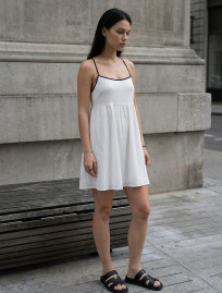 Sukienka Staff kr white & black