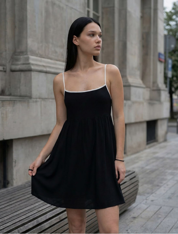 Sukienka Staff kr black & white