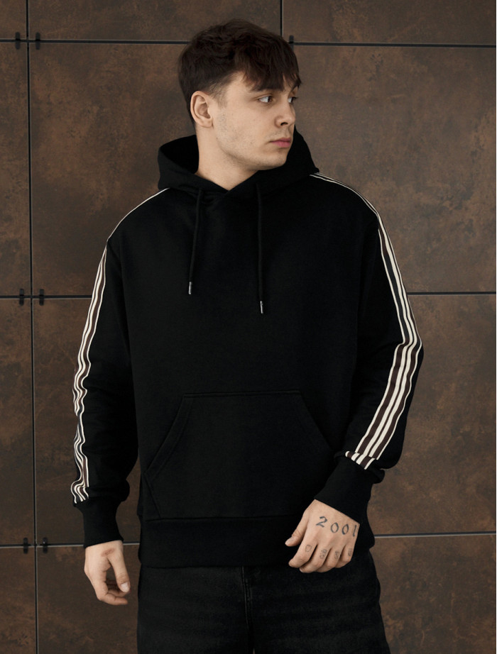 Bluza Staff black lines oversize