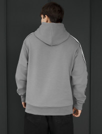 Bluza Staff gray lines oversize