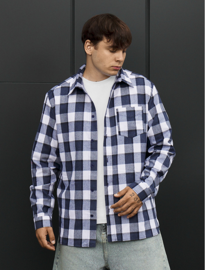 Koszula Staff ed light gray & white