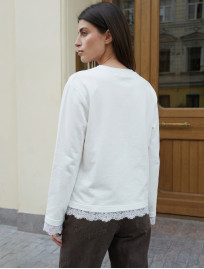 Longsleeve Staff mar white