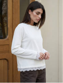 Longsleeve Staff mar white