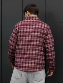 Koszula Staff c4 bordo & beige