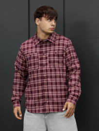 Koszula Staff c4 bordo & beige