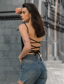 Damskie jeansy Staff blue straight