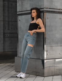 Damskie jeansy Staff blue straight