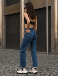 Damskie jeansy Staff navy straight