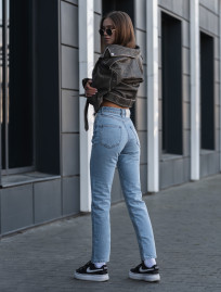 Damskie jeansy Staff light blue straight