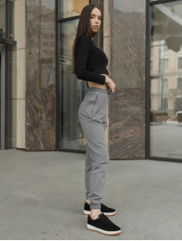 Damskie spodnie sportowe Staff di gray