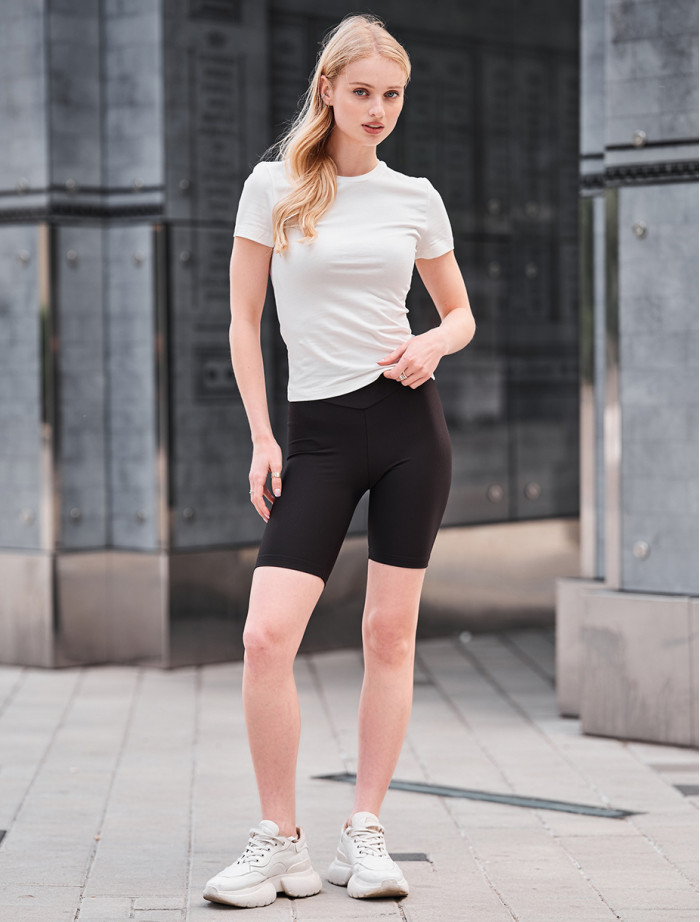 Spodenki rowerowe damskie Staff al black