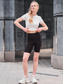 Spodenki rowerowe damskie Staff al black