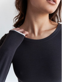 Body Staff ish dark gray & white